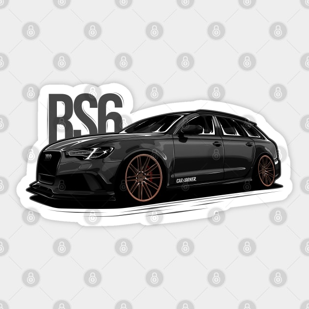 EDM - RS6 - CarCorner Sticker by CarCorner - Automotive Artwork